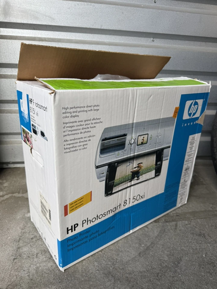 Impresora de inyección de tinta HP PhotoSmart 8150xi de colección 2004 como nueva Foto 1 de 4