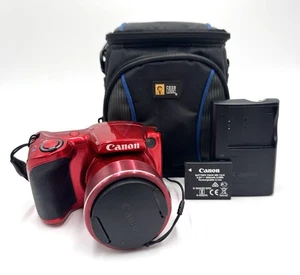 Canon PowerShot SX420 IS fotocamera digitale 20MP rossa con accessori - testata funziona - Foto 1 di 8