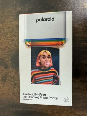 Polaroid Hi-Print 2x3 Pocket Photo Printer Generation 2 White - Image 1 of 3