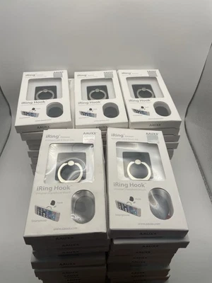 LOT OF 50-Genuine AAUXX iRing Premium Mount Grip / Holder and Kickstand, BLACK - Image 1 of 4