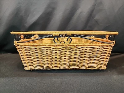 Cesta de pan de ratán informal para el hogar Princess House 2544 ~ Nueva Foto 1 de 4