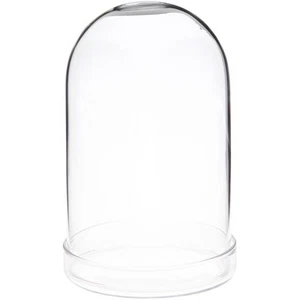 Plymor 3" x 5" Glass Display Dome Cloche (Clear Glass Tray Base) - Picture 1 of 1