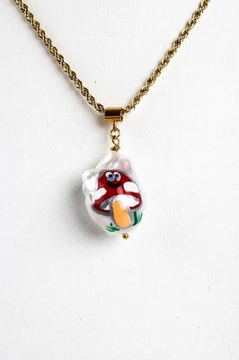 Collar de cuerda de perlas barrocas mente superior enchapado en oro Vanessa Arizaga para mujer Foto 1 de 4