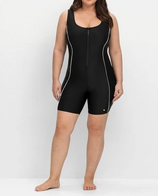 sheego Damen Schwimmanzug Bademode schwarz NEU - Bild 1 von 2