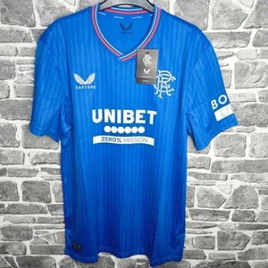 Rangers Home Shirt Football Size Medium 23/24 Castore BNWT - Picture 1 of 11