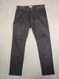 Pantalones de mezclilla Todd Snyder para hombre 34x32 negros ajustados elásticos informales - Imagen 1 de 10