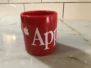 Red Plastic Apple Coffee Cup Mug iMac iPod iPhone - Picture 1 of 5