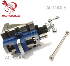 Lathe Vertical Milling Slide Fixed Base 4"x 5" & 2" Self Centering Vice Vise  UK - Picture 1 of 9