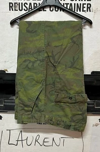 GENUINE RARE US ARMY EARLY VIETNAM ERDL INVISIBLE PATTERN PANTS POPLIN LARGE - Picture 1 of 10