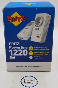 AVM FRITZ Powerline 1220 Set Kit Gigabit Netzwerk LAN 1200Mbps Adapter dLan - Bild 1 von 4