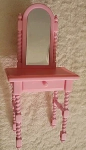 BARBIE 2002 Doll House Furniture Living in Style VANITY Desk w/Mirror - Picture 1 of 5