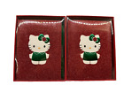 Cartes de Noël vacances papyrus Hello Kitty 24 pièces enveloppes vertes NEUF paillettes