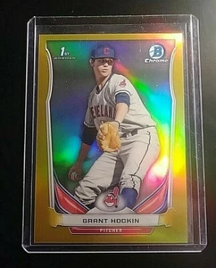 2014 Bowman Chrome #CDP58, Grant Hocking GOLD REFRACTOR #d 05/50, Indians MINT - Picture 1 of 1