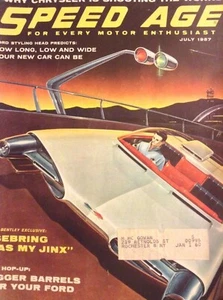 SPEED AGE Magazine JULY, 1957, EXCELLENT Source of Era Data and Auto History - Picture 1 of 1