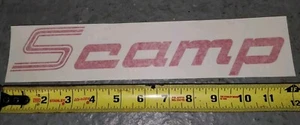 Vintage Scamp 13' 16' 19' Camper Trailer Decal Sticker 12" x 2" - Picture 1 of 2