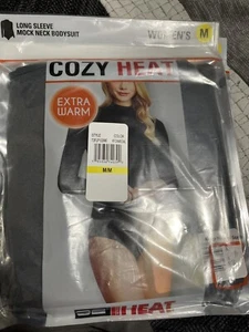32 DEGREES Women's Cozy Heat Mock Neck Extra Warm Bodysuit - White - M - Picture 1 of 1