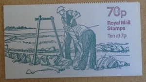 FD4A / DB7(5) Cyl 11 no dot Perf E1 70p Drystone Walling Left Margin Booklet. - Picture 1 of 4