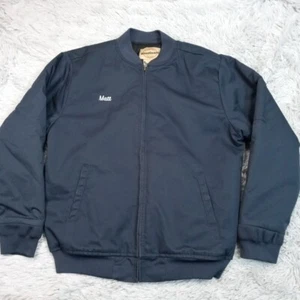 Vintage Wear Guard Jacket Mens Blue M Mechanic Coat Zip Up Grunge Punk Pockets - Picture 1 of 12