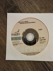 Microsoft SQL Server 2008 R2 Enterprise and Standard Edition MSDN DVD English - Picture 1 of 1