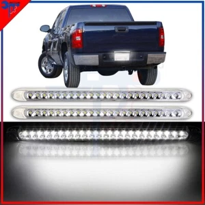 For 2004-2017 Dodge Ford 2x 17" 23LED White Stop/Tail/Brake Light Bar Clear Lens - Bild 1 von 9