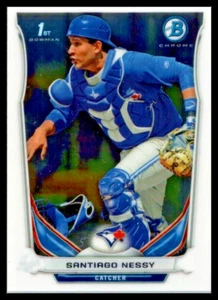 2014 BOWMAN CHROME MINI #253 SANTIAGO NESSY TORONTO BLUE JAYS - Picture 1 of 2