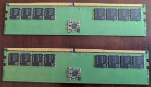 32GB (2×16GB) DDR5 5600 MHz MT/s RAM Kit – Dell OEM - 1Rx8 DDR5 UDIMM - Picture 1 of 3