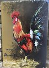 Rooster Metal Wall Sign 12" x 8"