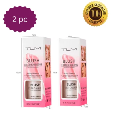 2Pcs TLM Blush Colour Changing, All Day Flawless Color Changing Blush,Waterproof - Image 1 of 4