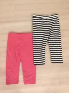 Gap Kids Girls 2 Pairs Of Capri Pants Size 5 Years - Foto 1 di 1