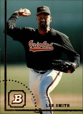 1994 Bowman Baltimore Orioles Baseball Card #299 Lee Smith