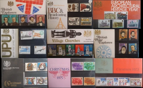 1964 - 1981 Commemorative & Definitive Regional to 2000 Presentation Packs GB Cover