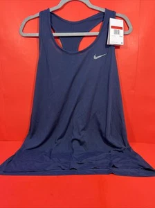 Nike Team Women's Yoga Layer Tank Top Activewear CW7277-419 NWT Navy Blue Sz S - Picture 1 of 5