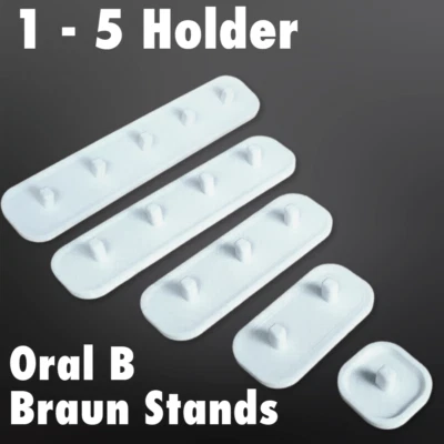 3DEXCEL Toothbrush stand/holder for Braun Oral B for 5, 4, 3, 2, 1 electric toothbrushes