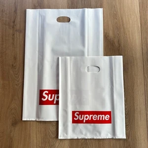 Bundle of 10 Supreme Box Logo Large & Small Plastic Carrier Bag - Picture 1 of 5