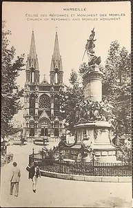 (FRA-810) FRANCIA postal vintage Iglesia de San Vicente de Paúl de Marsella - Imagen 1 de 2