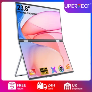 UPERFECT 15.6" Dual Stacked Display Monitor Triple Portable FHD IPS Display 2025 - Picture 1 of 14