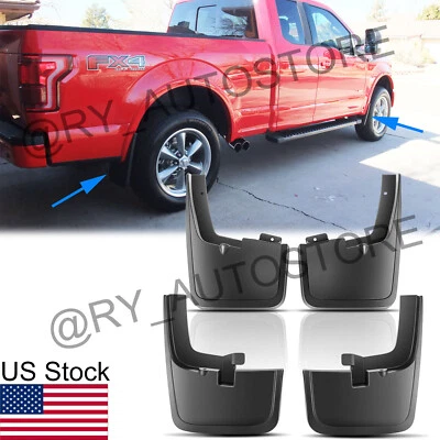 4x protectores contra salpicaduras guardabarros con labios de rueda para camioneta Ford F-150 F150 2015-2020 Foto 1 de 4