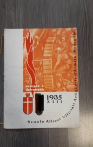 Kalender Schule Schüler Offiziellen Artillerie Moncalieri - Bj 1935 - Bild 1 von 4