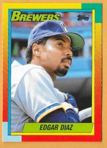 EDGAR DIAZ MILWAUKEE BREWERS #26T - TOPPS TRADED NM-MT 1990 - Picture 1 of 2