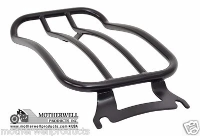 MWL-430B 7" Black Solo Luggage Rack for Touring Models 97-Up - Image 1 of 2
