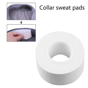 1 Roll Collar Protector Anti-sweat Disposable Women Men Sweat Pad White Tape .RA - Picture 1 of 12