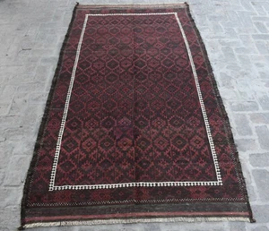 5 x 9'1 Antique hand knotted afghan tribal rare baluchi area rug, Old afghan rug - Picture 1 of 12