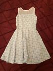 Necessary Objects Girls Dress Size S Blue And White Polkadot