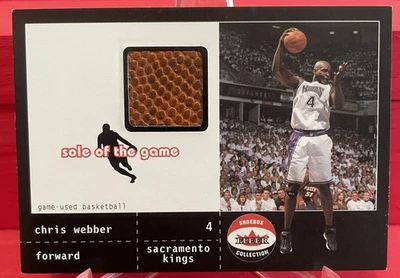 2001-02 Fleer Shoebox Collection Sole of the Game Ball /300 Chris Webber HOF - Image 1 of 2
