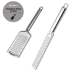Grattugia in acciaio inox set di 2 griglie stili densi bordo affilato e durevole - Foto 1 di 13