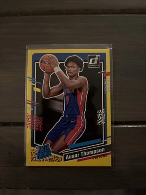 2023-24 Panini Donruss - Rated Rookie Ausar Thompson #228 Yellow Flood (RC) - Image 1 of 2