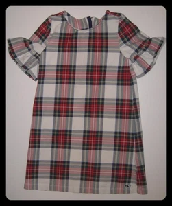 Vestido tejido tartán vacaciones/navidad VINEYARD VINES para niñas, talla XS (5-6), USADO EN EXCELENTE ESTADO - Imagen 1 de 5