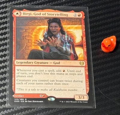 Birgi, God of Storytelling Kaldheim Rare 123/285 - Image 1 of 4