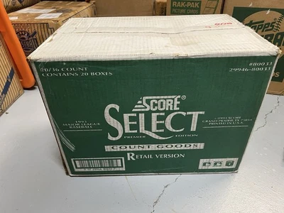 1993 Score Select Baseball Factory Sealed Wax Case 20 Box Jeter RC Rare Boxes - Image 1 of 2