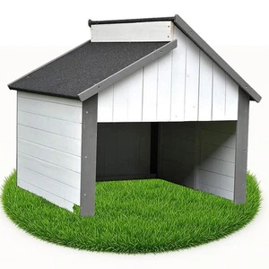 Holzgarage Mähroboter Grau / Weiß Garagen Dach Rasenroboter Carport Rasenmäher - Bild 1 von 7